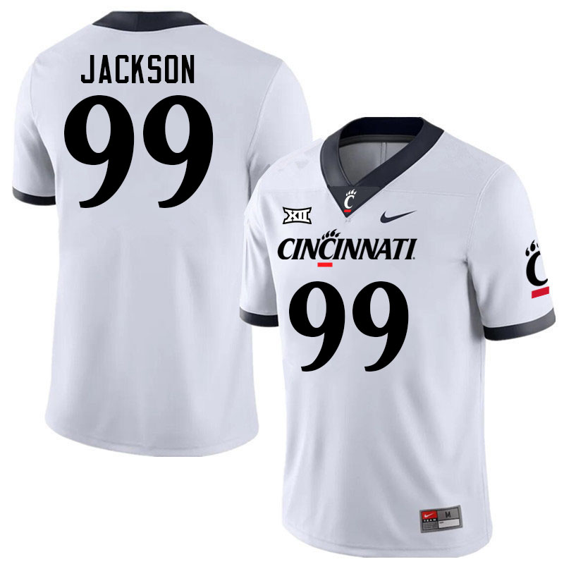 Cincinnati Bearcats #99 Rob Jackson Big 12 Conference College Football Jerseys Stitched Sale-White